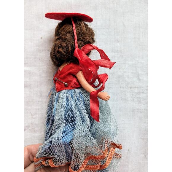 Nancy Ann Storybook Doll See Saw Marjory Daw #177 Original Box & Leaflet 1936-47 - Picture 4 of 11